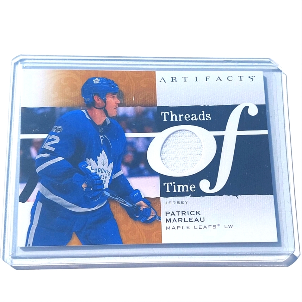 Patrick Marleau Toronto Maple Leafs Threads of Time Game-Used Jersey Card